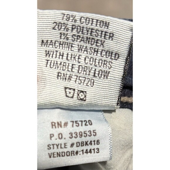 Daytrip Buckle Lynx Skinny Denim Ankle Jeans Rhinestone Dark Wash Womens 28 - Picture 4 of 4